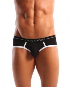 Cock Sox Sports Briefs Black Small - TCN-CX76N-BK-S0